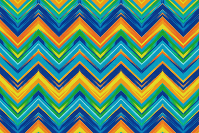 Fabric print zigzags
